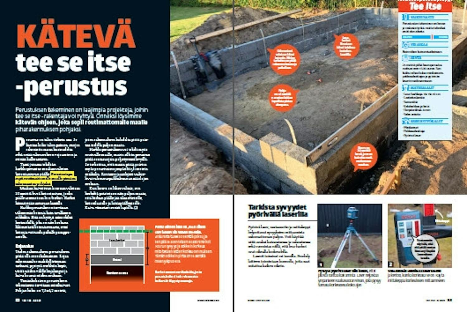 Harkkoperustus Vala perustus betoni- ja lecaharkoista